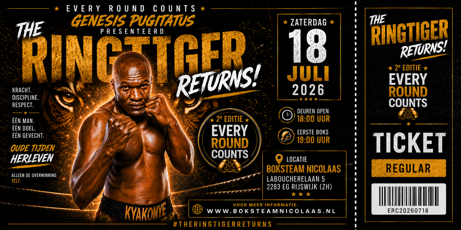 WILLY THE RINGTIGER RETURNS 18-7-2026